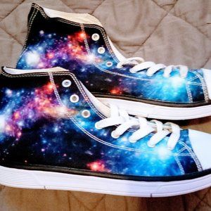Women's Galaxy Painted Unbranded Hi Tops